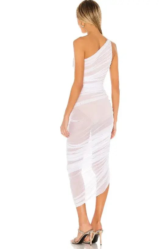 Norma Kamali Diana Gown White Size 8 photo 2