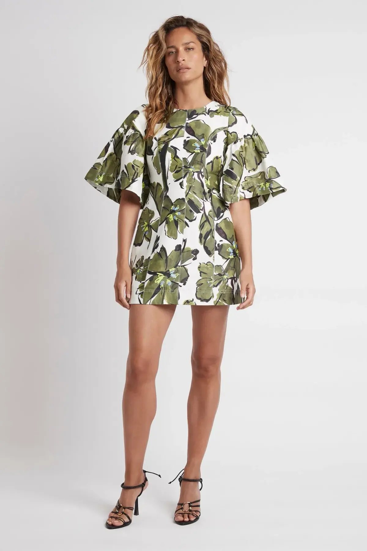 Aje Oasis Cut Out Mini Dress Print Size 10 photo 2