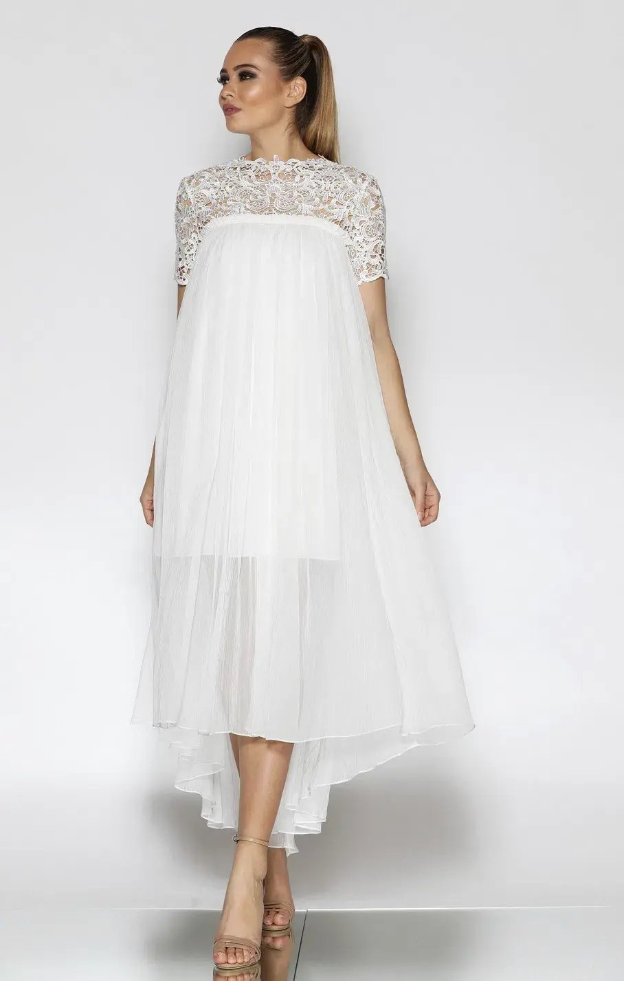 Jadore Michelle Dress White Size 10 photo 3