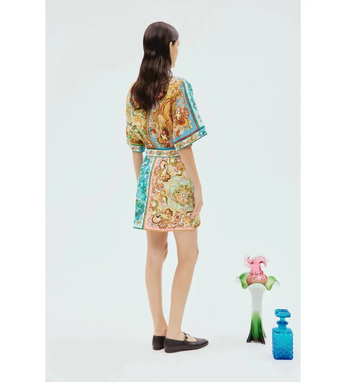 Alemais Dreamer Mini Dress Multi Print Size 8 photo 5