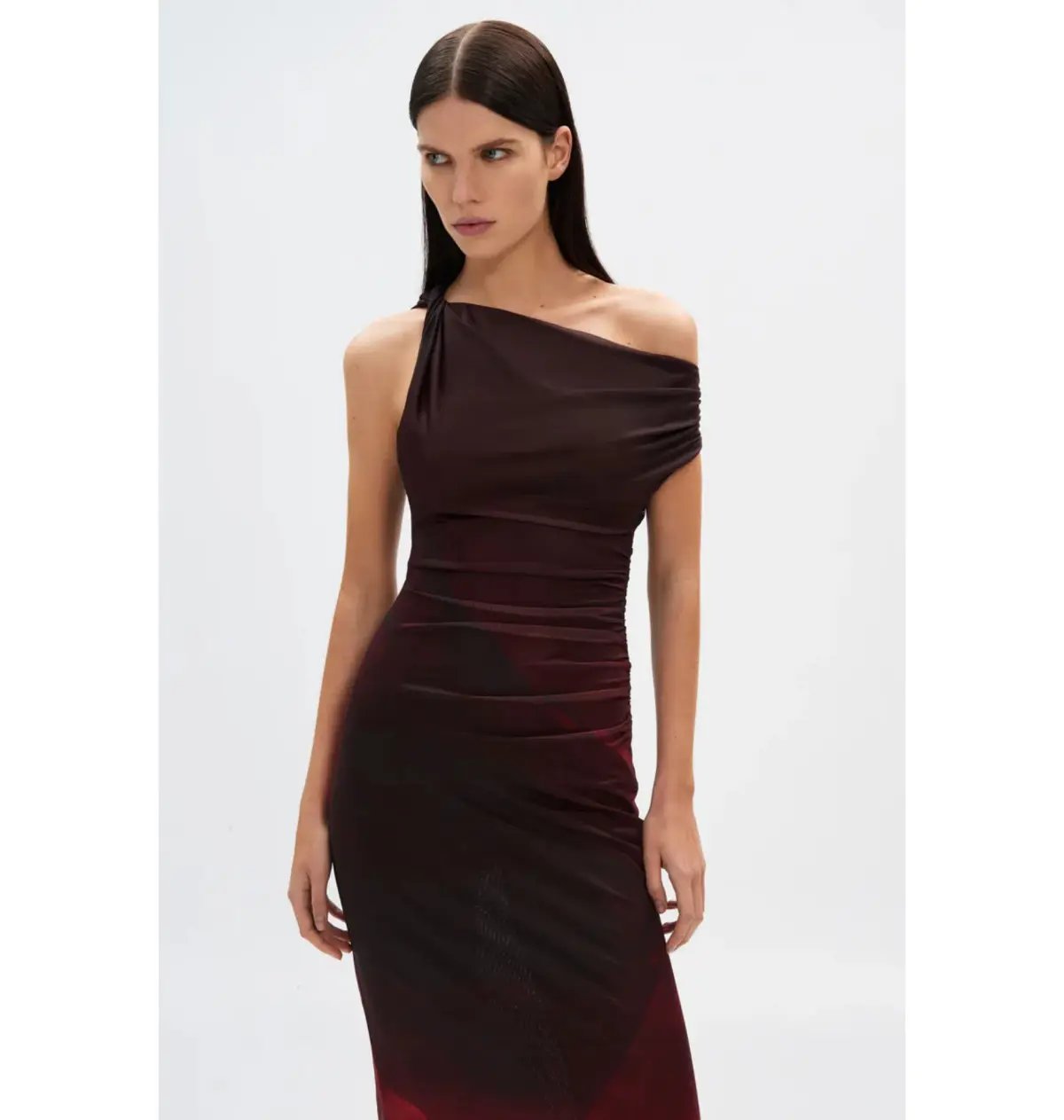MISHA The Nyra Mesh Gown Venus Print Size AU 6 photo 2