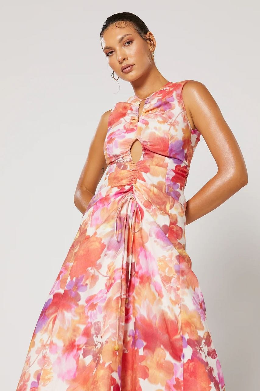 WINONA SANTA ROSA KEYHOLE DRESS - MULTI photo 5