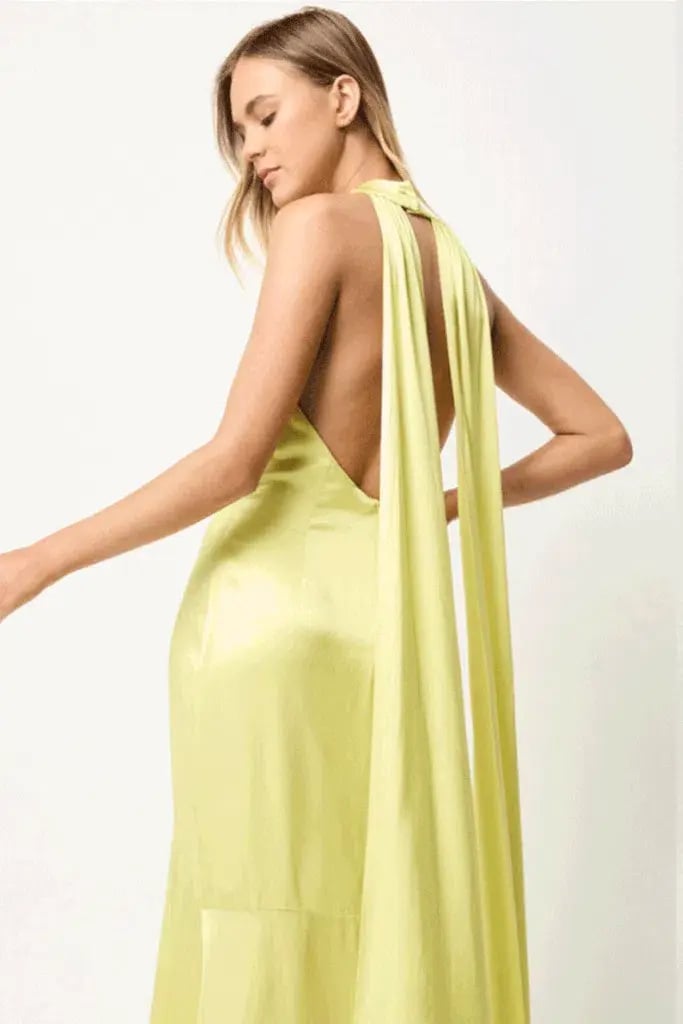 Elliatt Barcelona Maxi Dress Yellow Size 8 photo 2