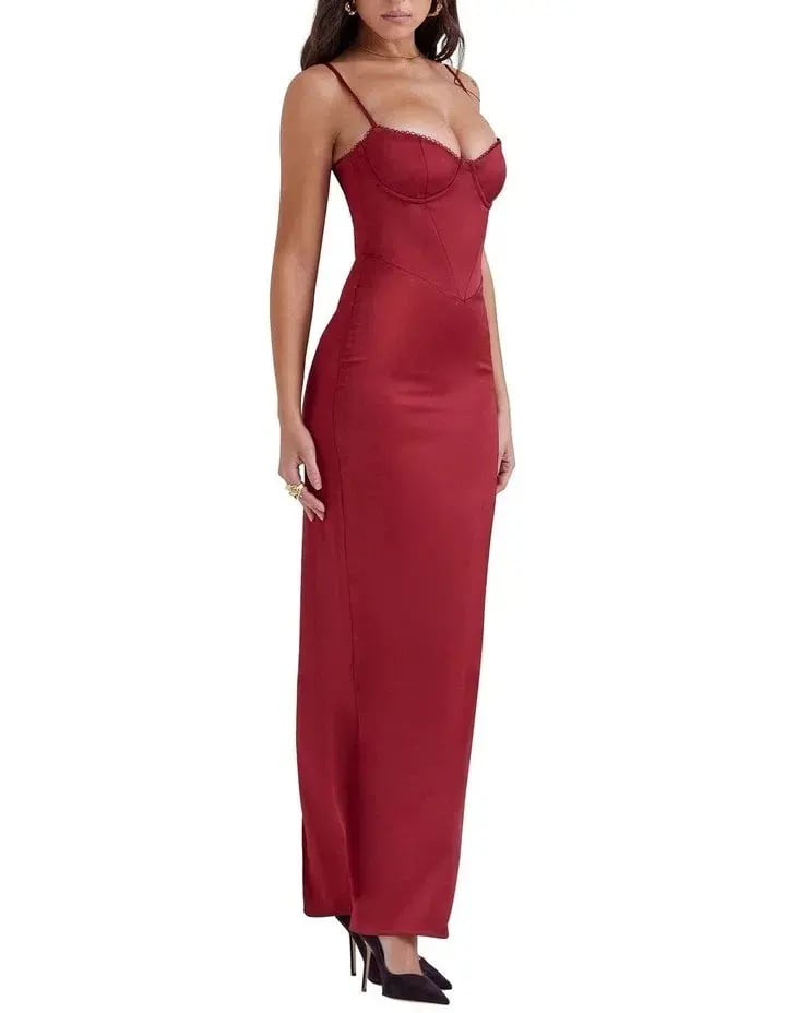 House of CB Stefania Corset Maxi Dress Red Size XS / AU 6 photo 2
