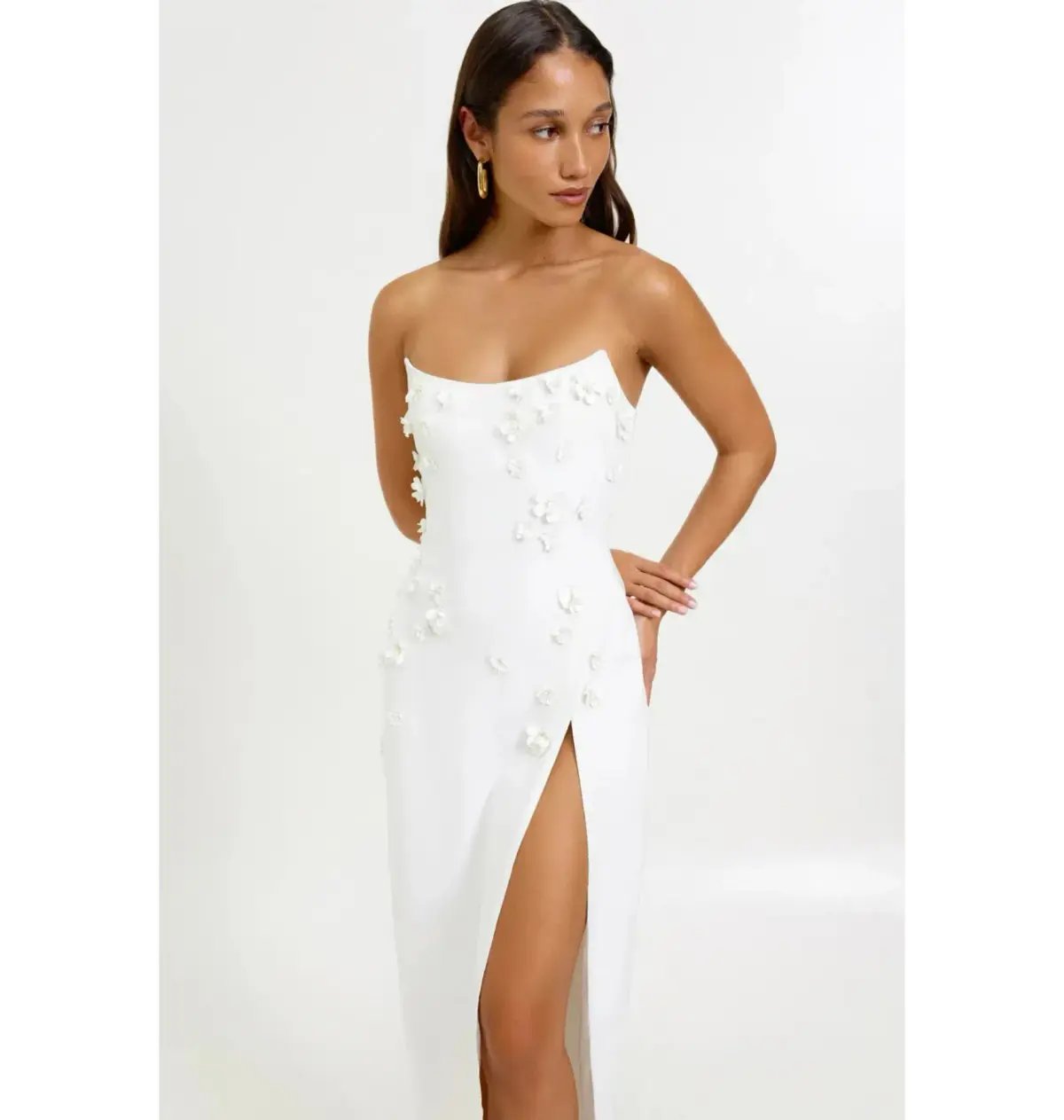 Lexi Blanca Dress Ivory Size AU 10 photo 2