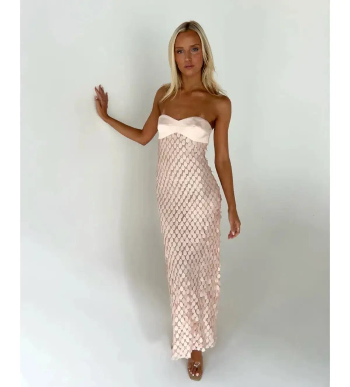 Manning Cartell Supreme Extreme Balconette Gown Rosewater Size M/AU 10 photo 2