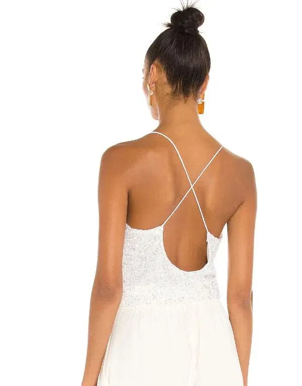 Retrofete Michal Top White Size 8 photo 4