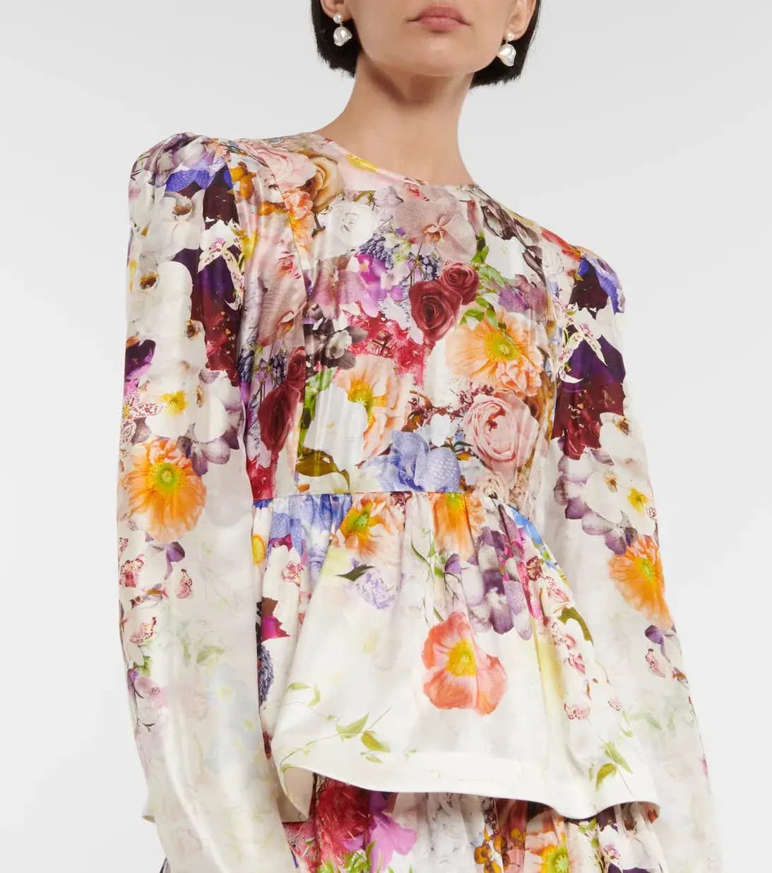 Zimmermann Prima Tiered Floral Midi-Dress Multi Floral Size 4/Au 16 photo 2
