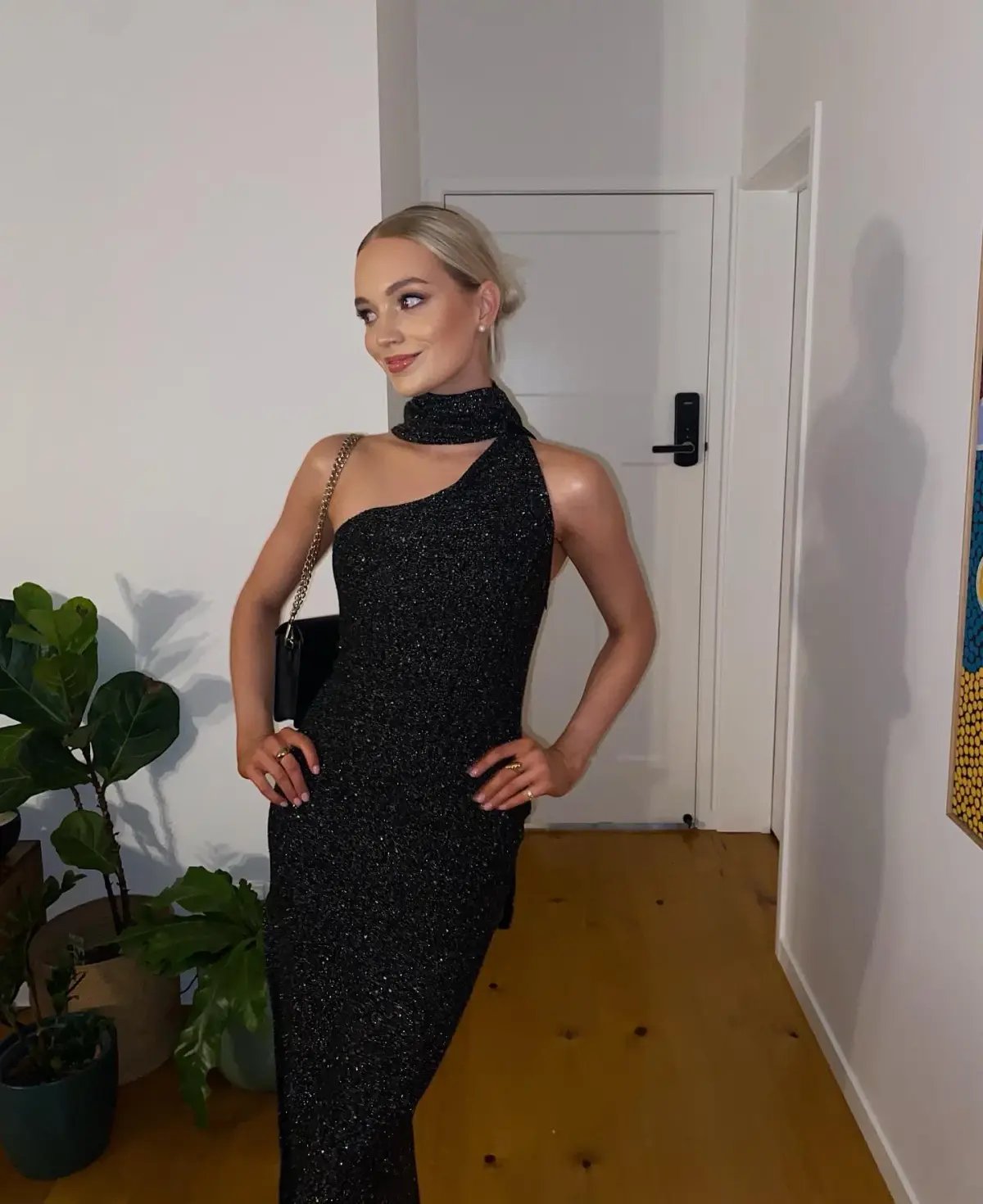 Asta Resort Jennifer Dress Charcoal Sequin Size S / AU 8 photo 2
