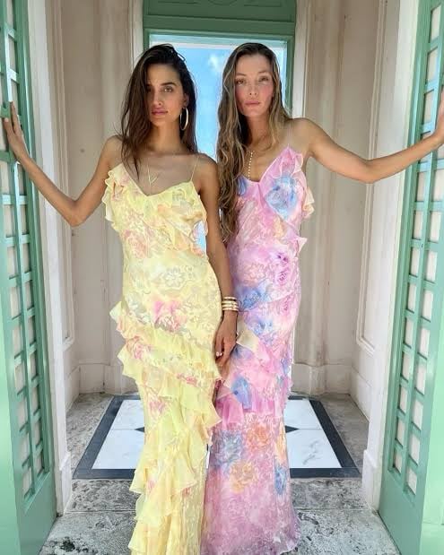LoveShackFancy Rialto Maxi Yellow photo 3
