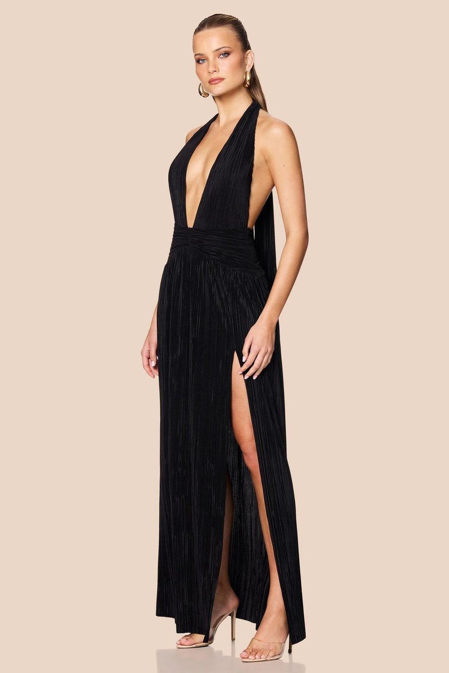 Nookie Desiree Halter Gown - Black photo 3