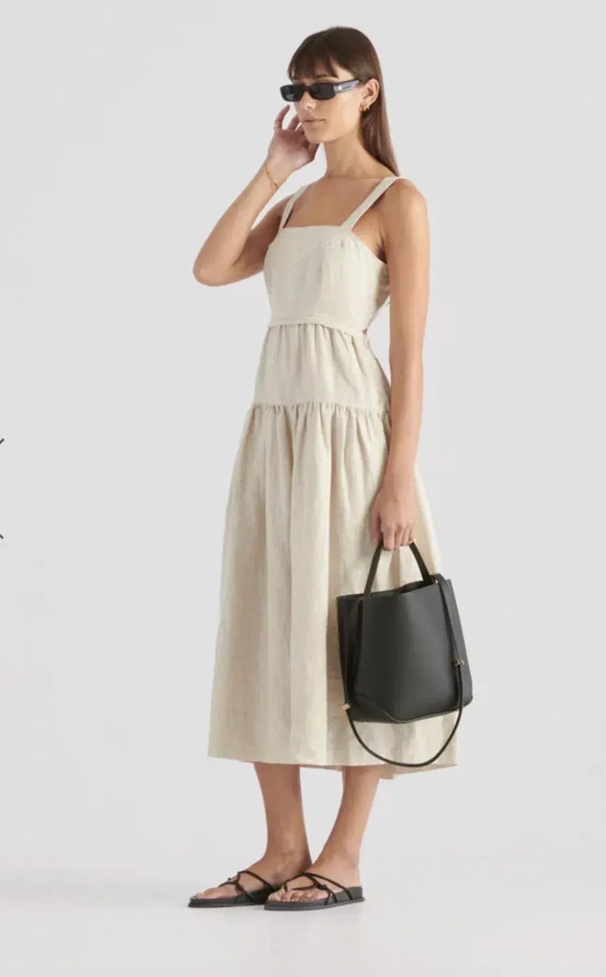 Elka Collective Farnsworth Dress Natural Size 10 / M photo 4