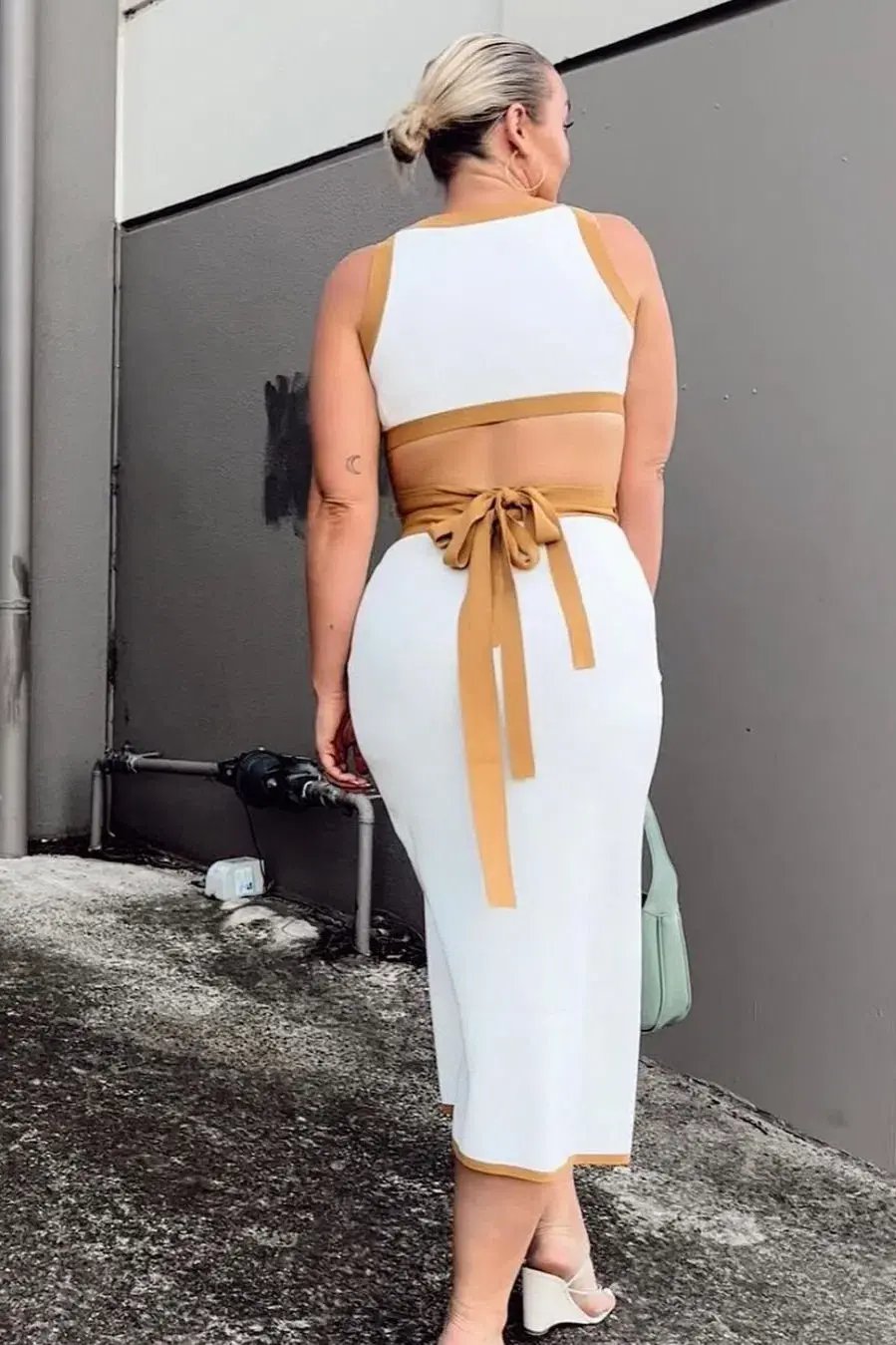 Significant Other Anna Skirt & Top Set Cream with Almond Bind Size 10 photo 5