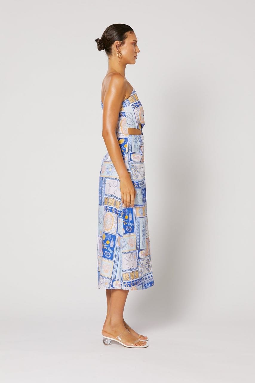WINONA AMALFI ONE SHOULDER DRESS - MULTI photo 5