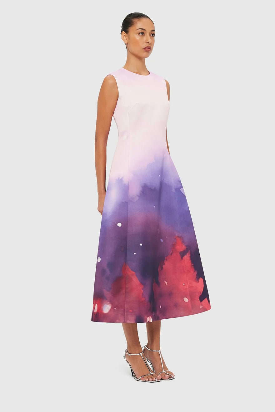 Leo Lin Cleo Sleeveless Midi Dress - Fairground Print photo 3