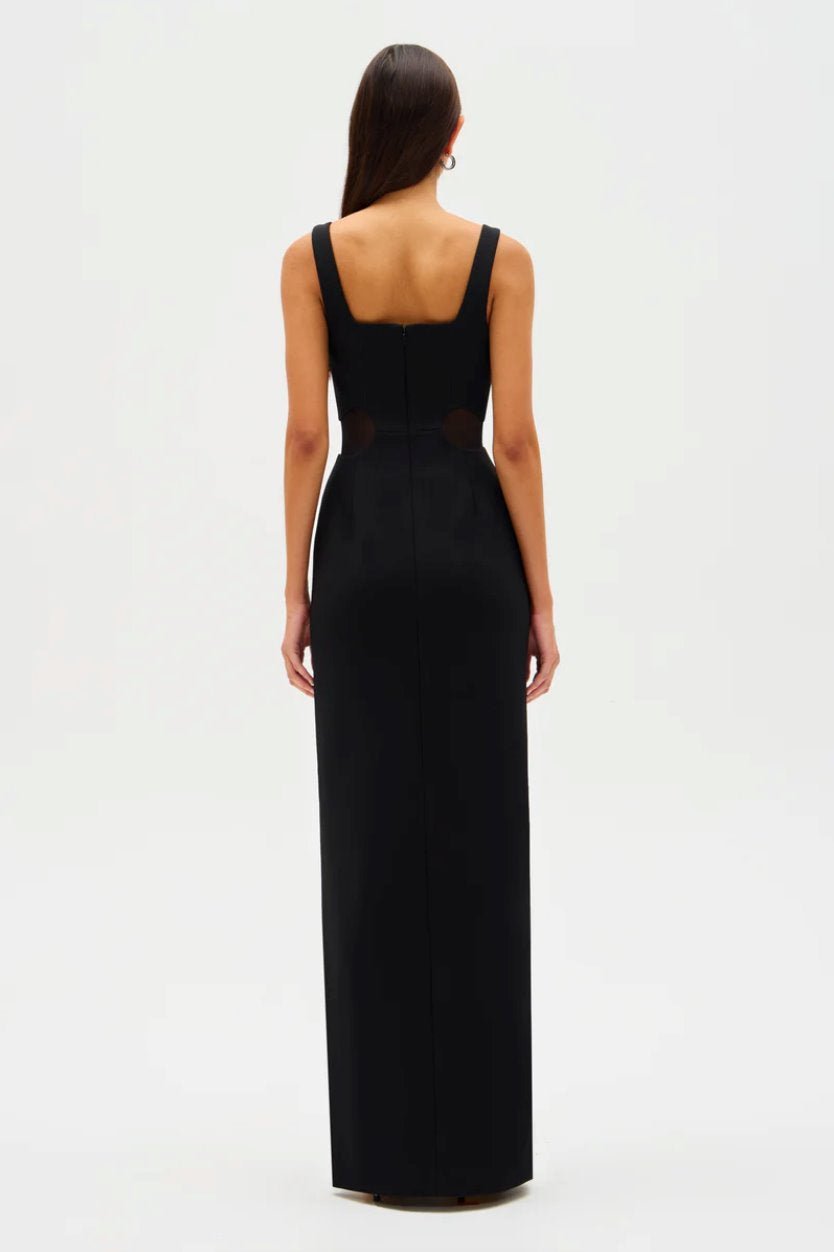 Misha Collection Damita Crepe & Mesh Maxi photo 4