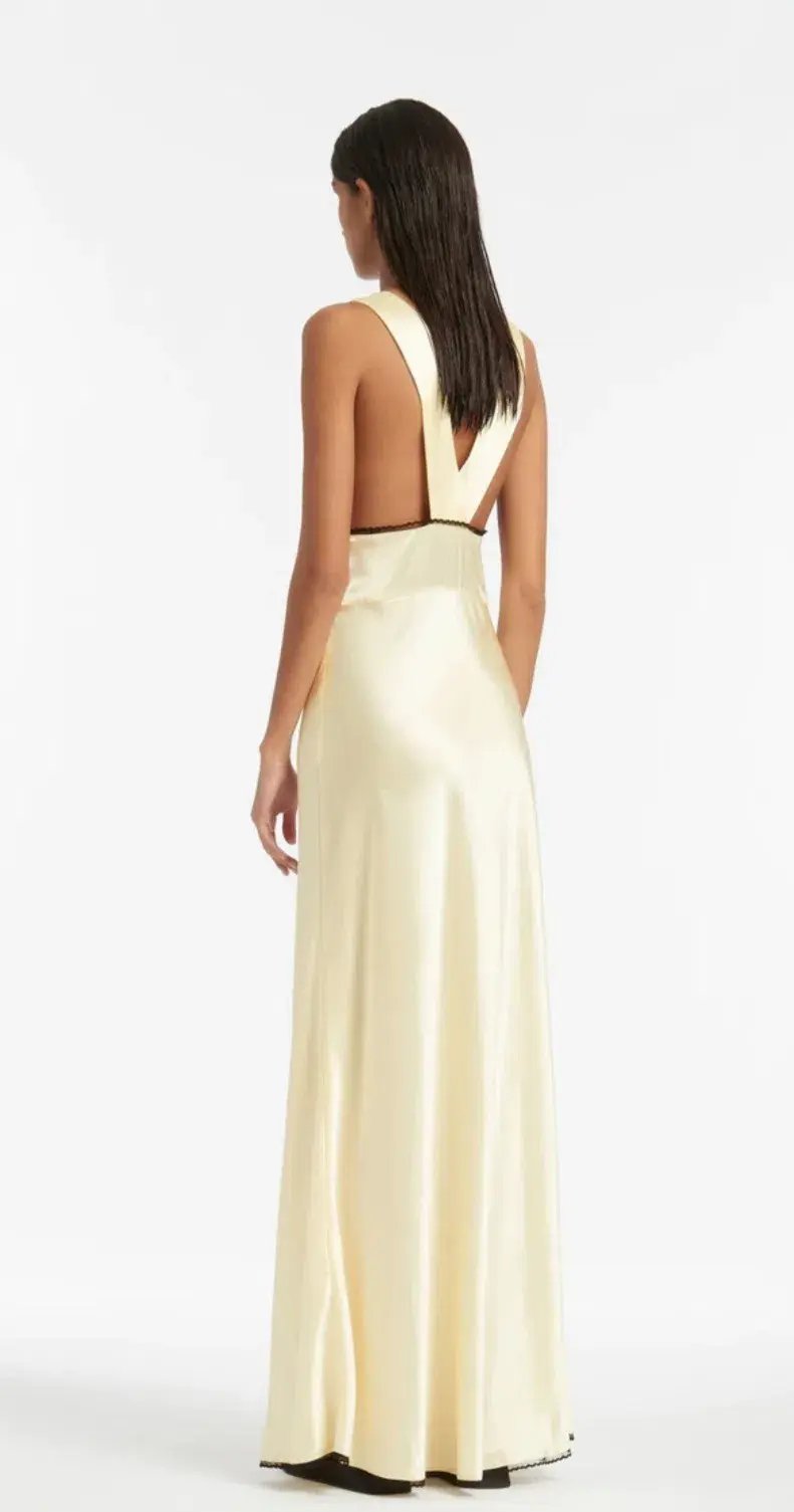 Sir the Label Willa (Aries) Cut Out Dress in Lemon Size 6 photo 2