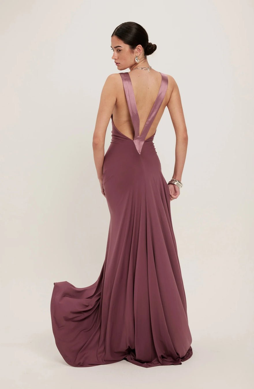 Ance Gria Rosa Gown in Mauve photo 2