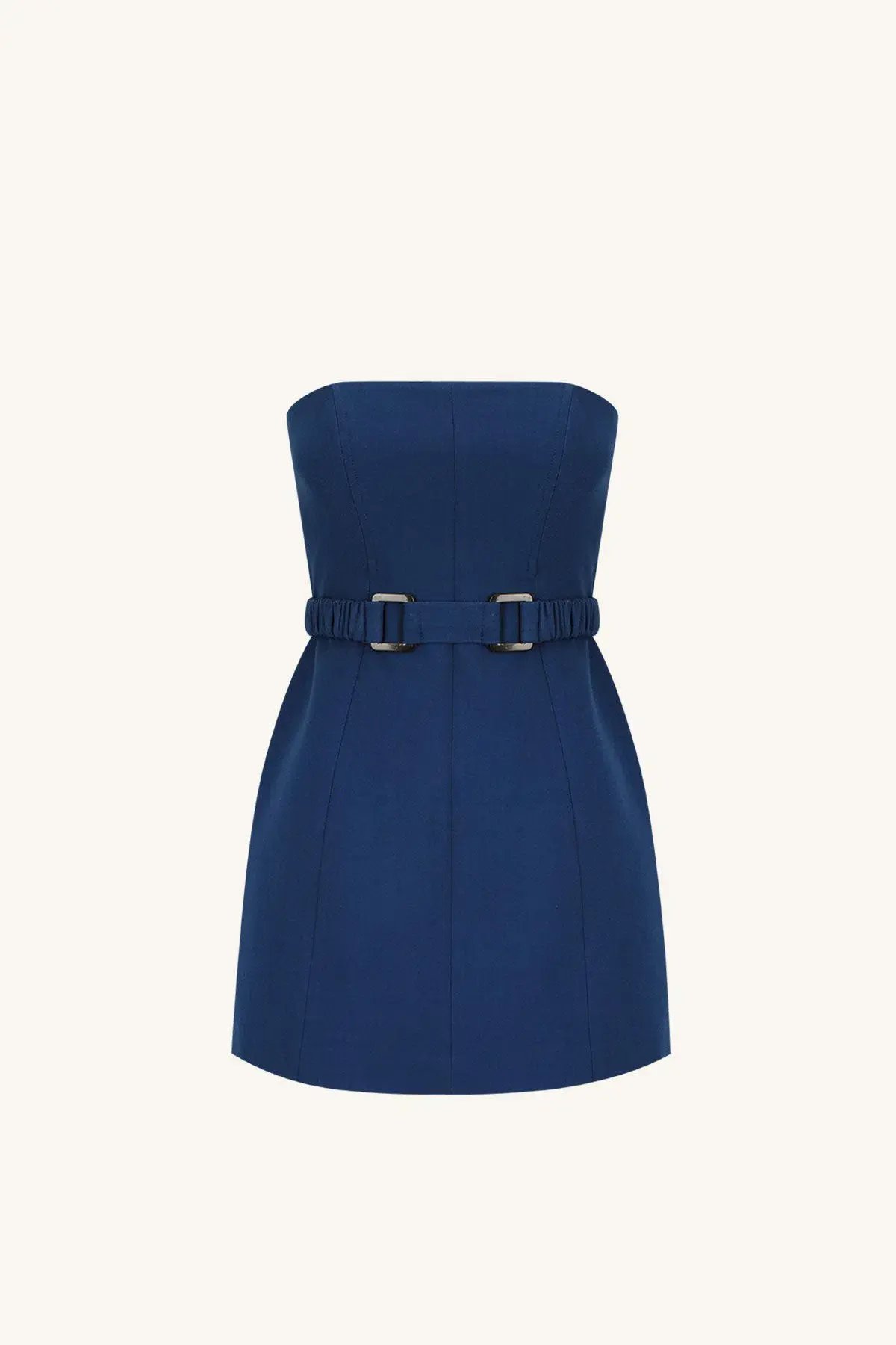 Shona Joy Irena Strapless Hourglass Mini Dress Blue Size 10 photo 3