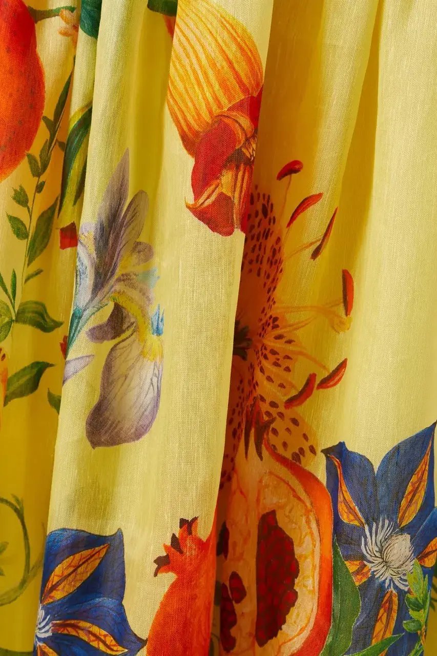 ALEMAIS Dahlia Halter Gown Yellow Size 10 AU photo 25