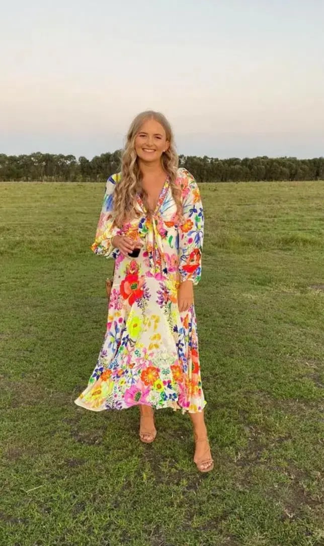 Camilla Wrap Tie Dress Fairy Gang Size 8 photo 4