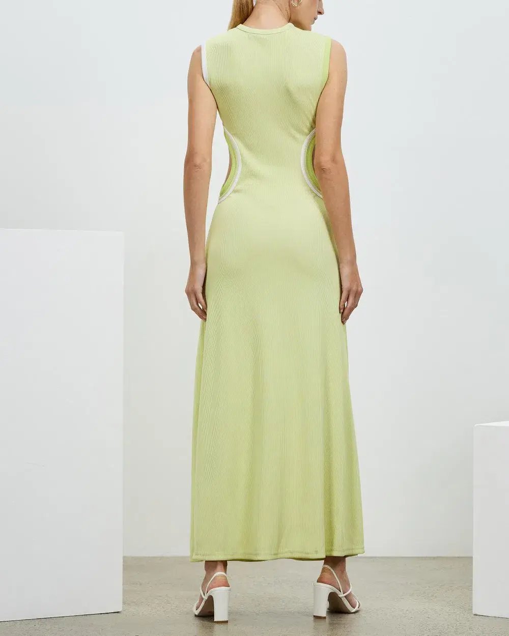 Christopher Esber Multi Bind Fran Dress in Pistachio Multi Green Size 12 photo 2