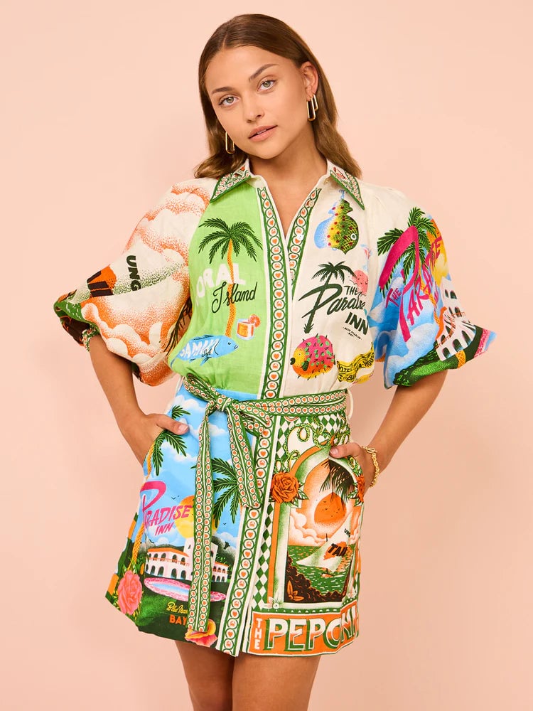 Alemais Paradisco Mini Dress - Multi photo 3