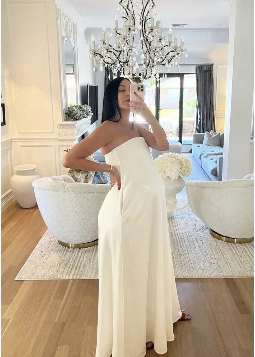 Anna Quan Delfina Dress, Ivory photo 3