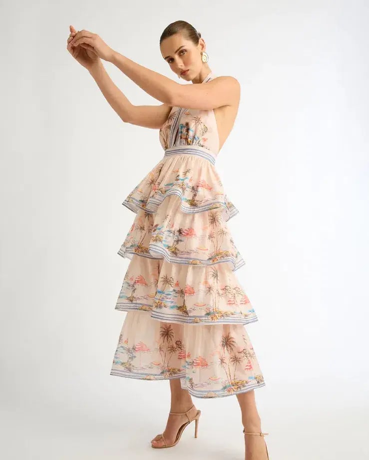 Sheike Riviera Max Dress Blush Pink Size 10 photo 2