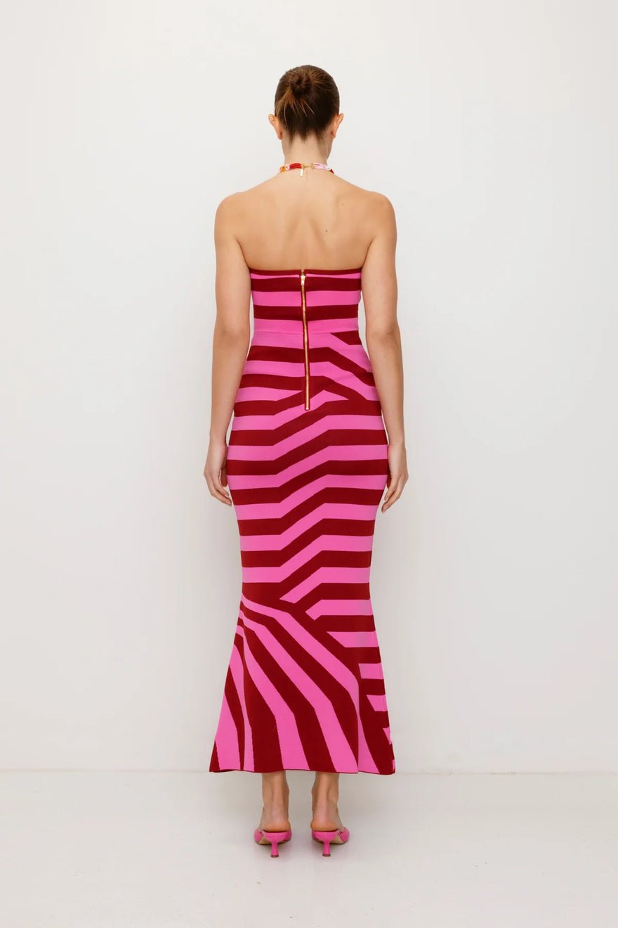 The Wolf Gang Aude Maxi Dress - Berry photo 3