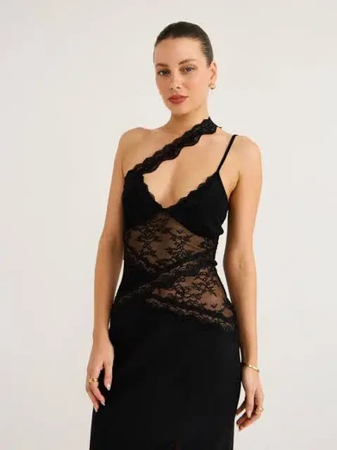 Bec & Bridge Ria Asym Dress Black Size 8 photo 2