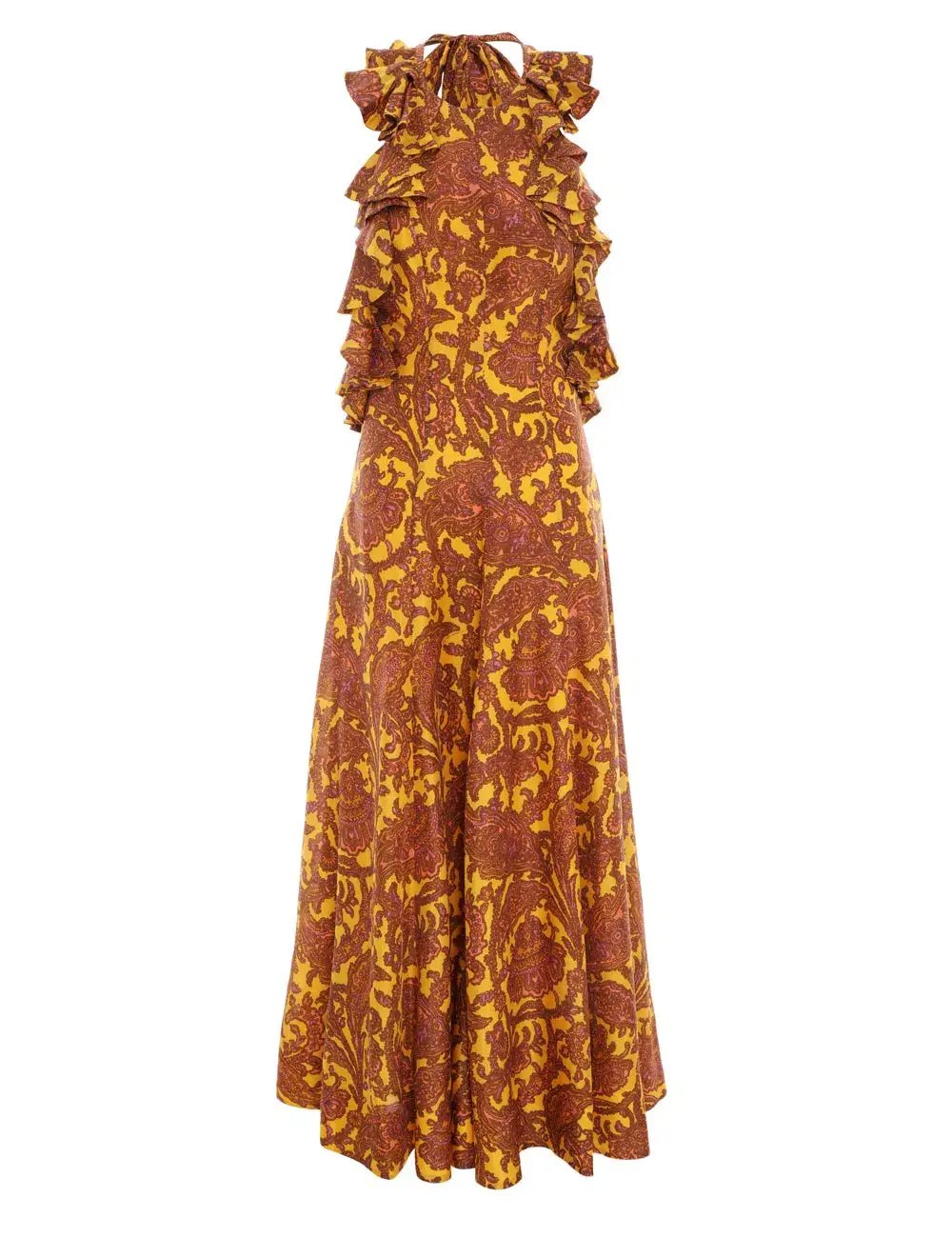 Zimmermann Tiggy Halter Long Dress Print Size 1 / Au 10 photo 5