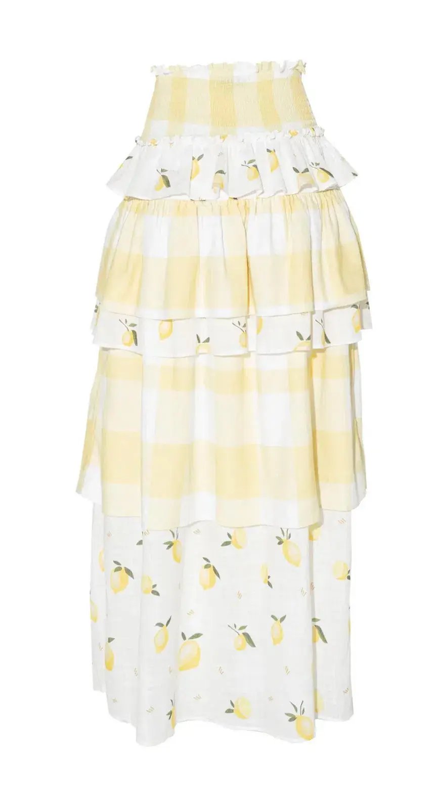 Ambra Maddalena Guinevera Dress Lemonata/White Size 10 photo 4