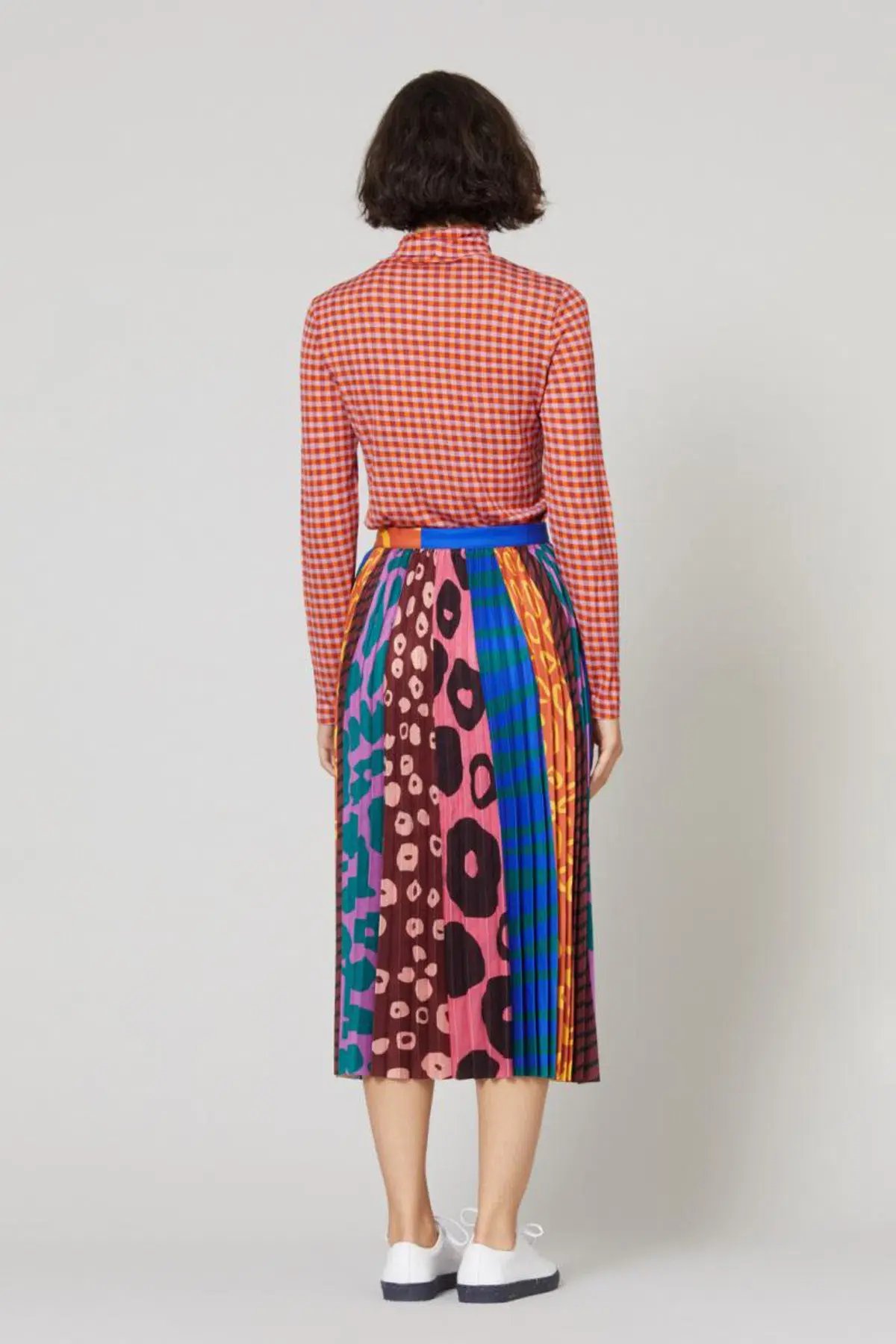 GORMAN Walk It Pleated Skirt multicolour size 6 photo 3