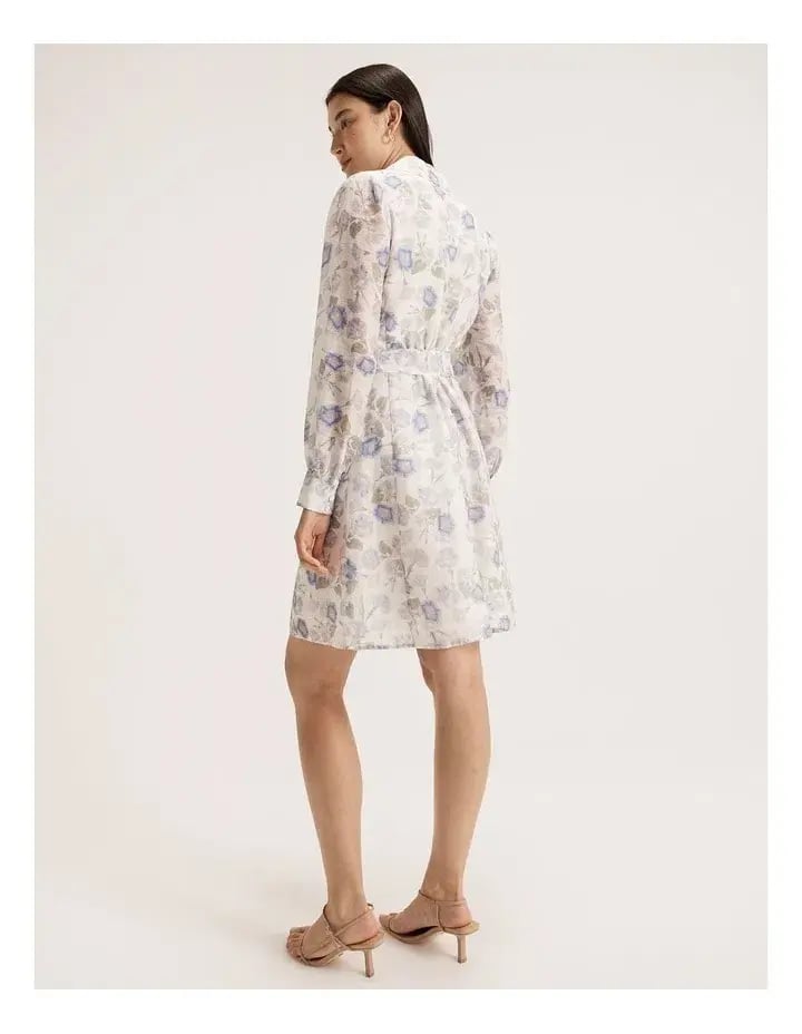 Review Poetic Bloom Mini Dress in Ivory Size 12 photo 2