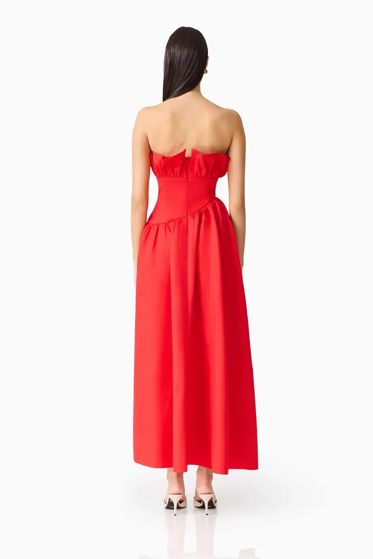 Elliatt Laurel Sleeveless Maxi Dress In Red Size 8 AU photo 3