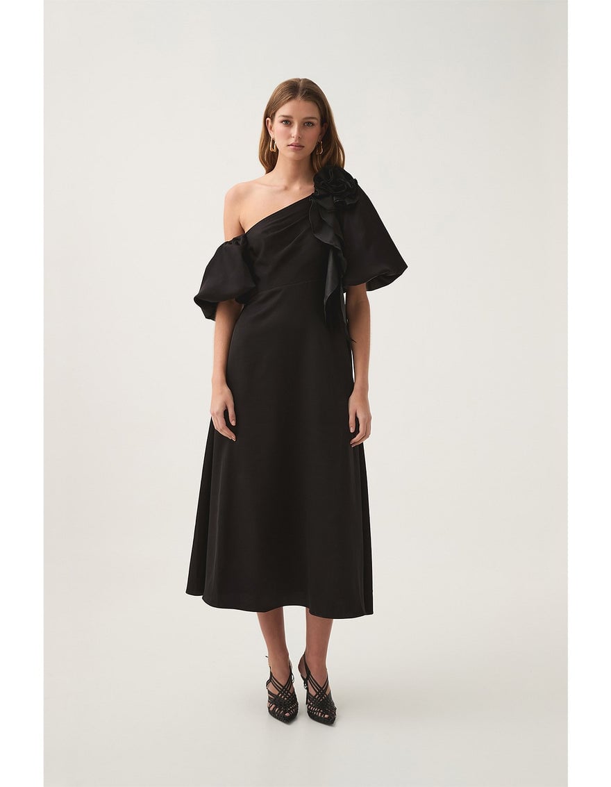 Aje Magnetic Draped Midi Dress photo 2
