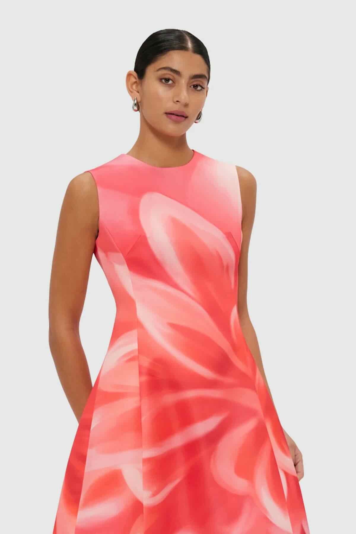 LEO LIN CLEO SLEEVELESS MIDI DRESS - PRISM PRINT photo 2