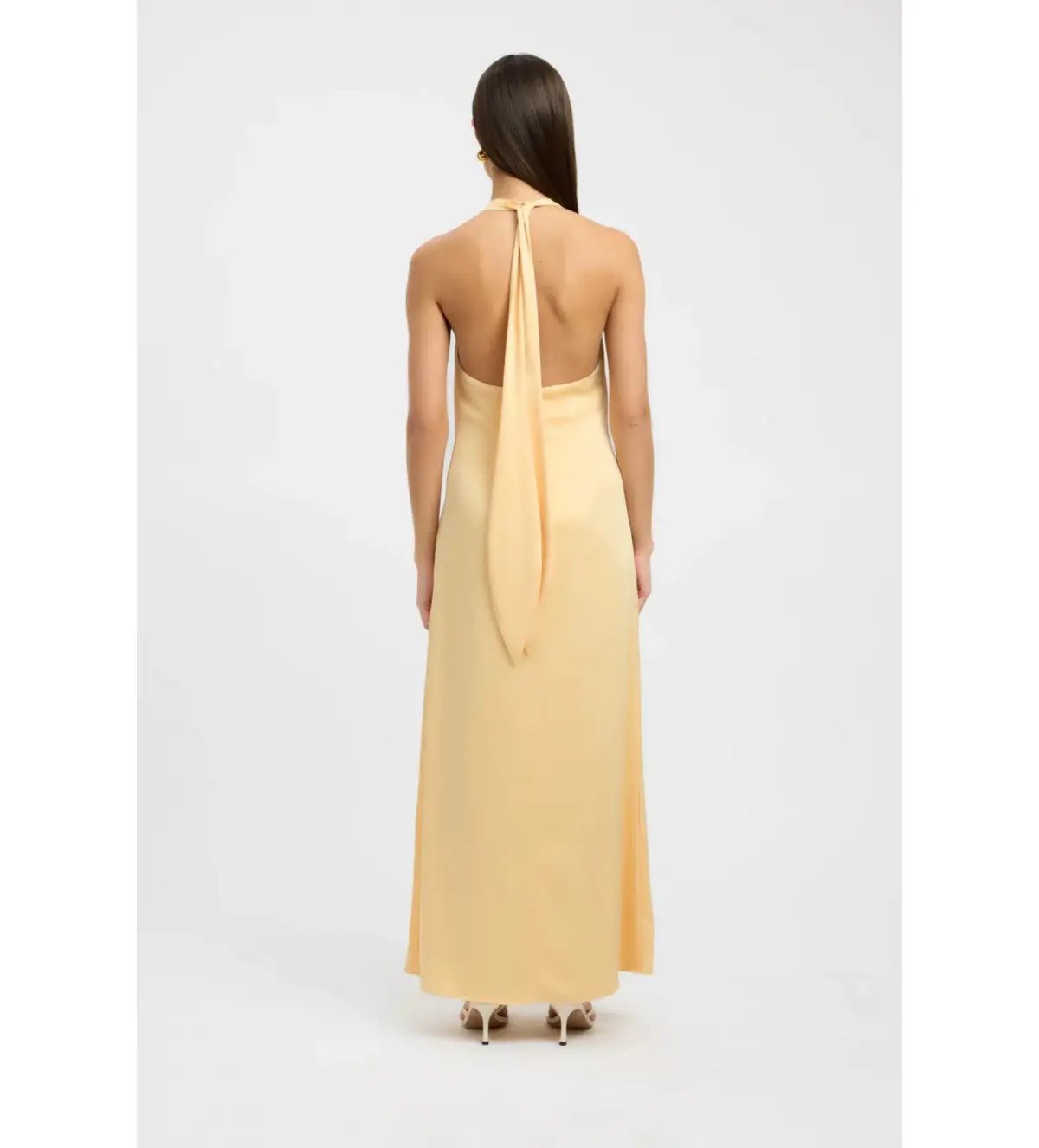 Kookai Milan Maxi Dress Butter Popcorn Size AU 8 photo 7