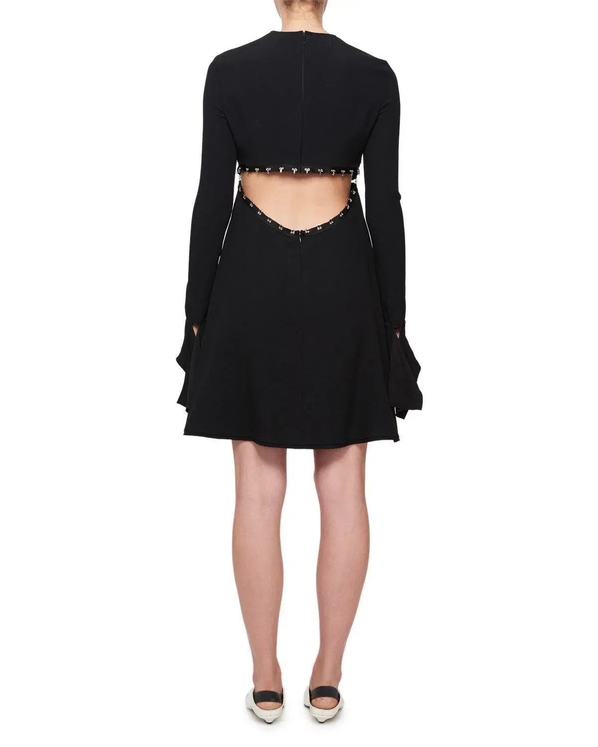 Proenza Schouler Hook And Eye Dress Black Size AU 8 photo 3