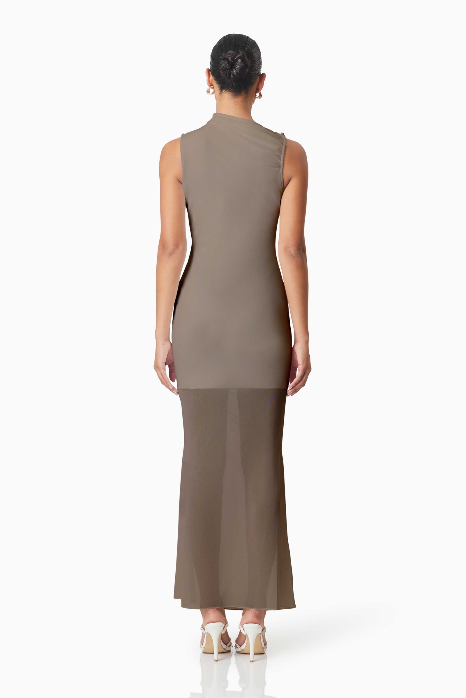 ELLIATT PHOEBE MAXI DRESS - MUSHROOM photo 6