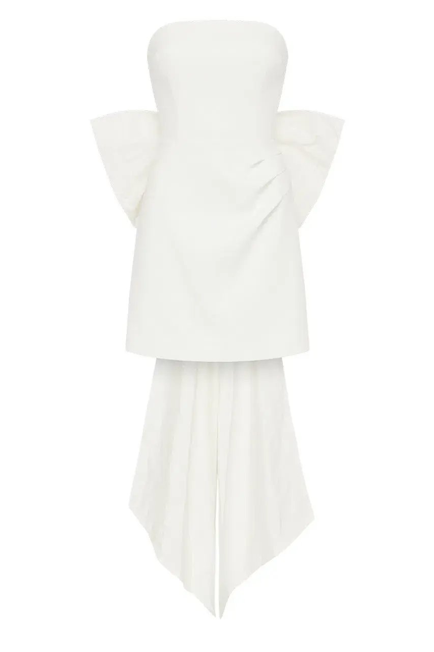 Rebecca Vallance Daphne Mini Dress Ivory Size 10 photo 6