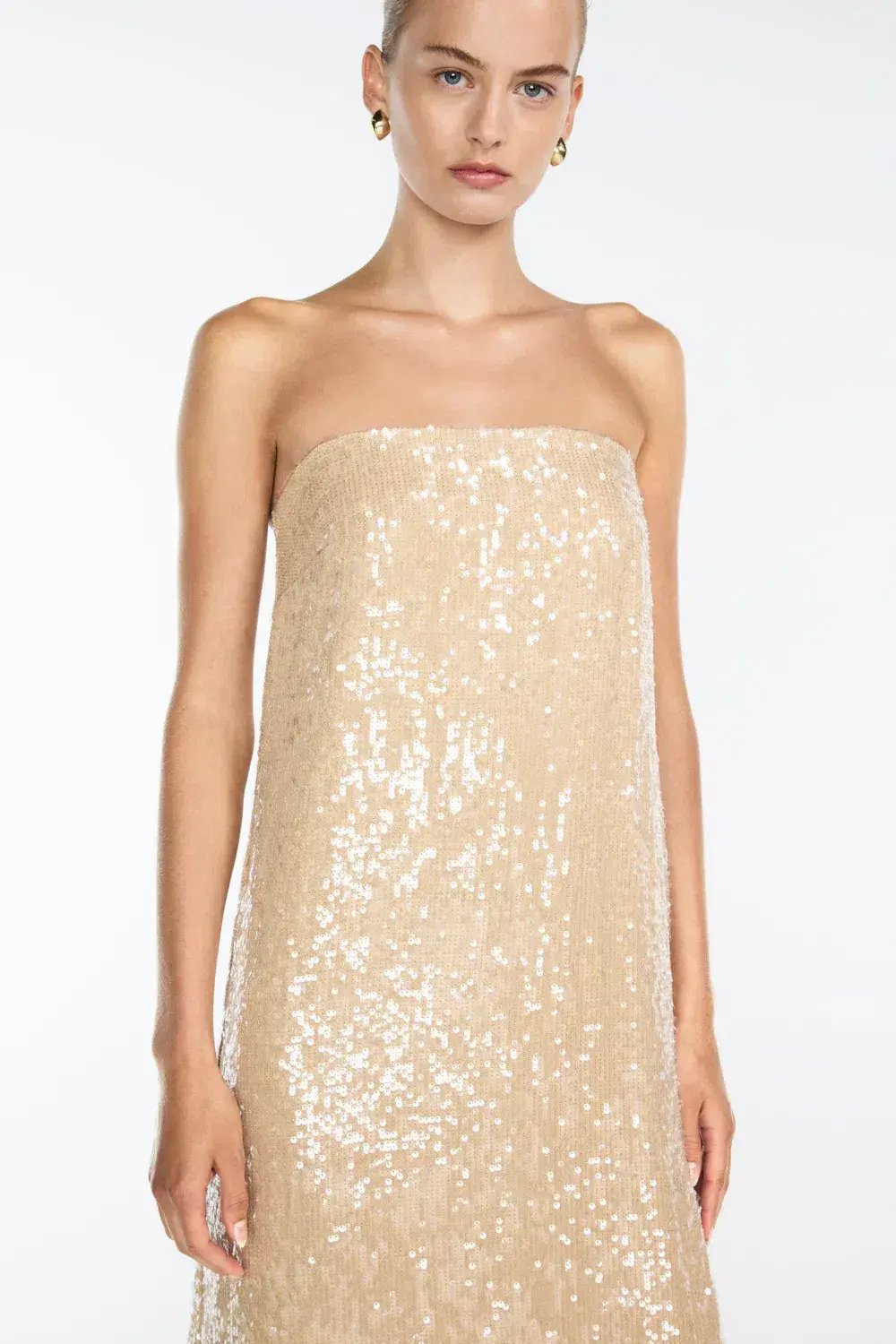 Manning Cartell Light Angles Strapless Dress Gold Size S / AU 8 photo 4