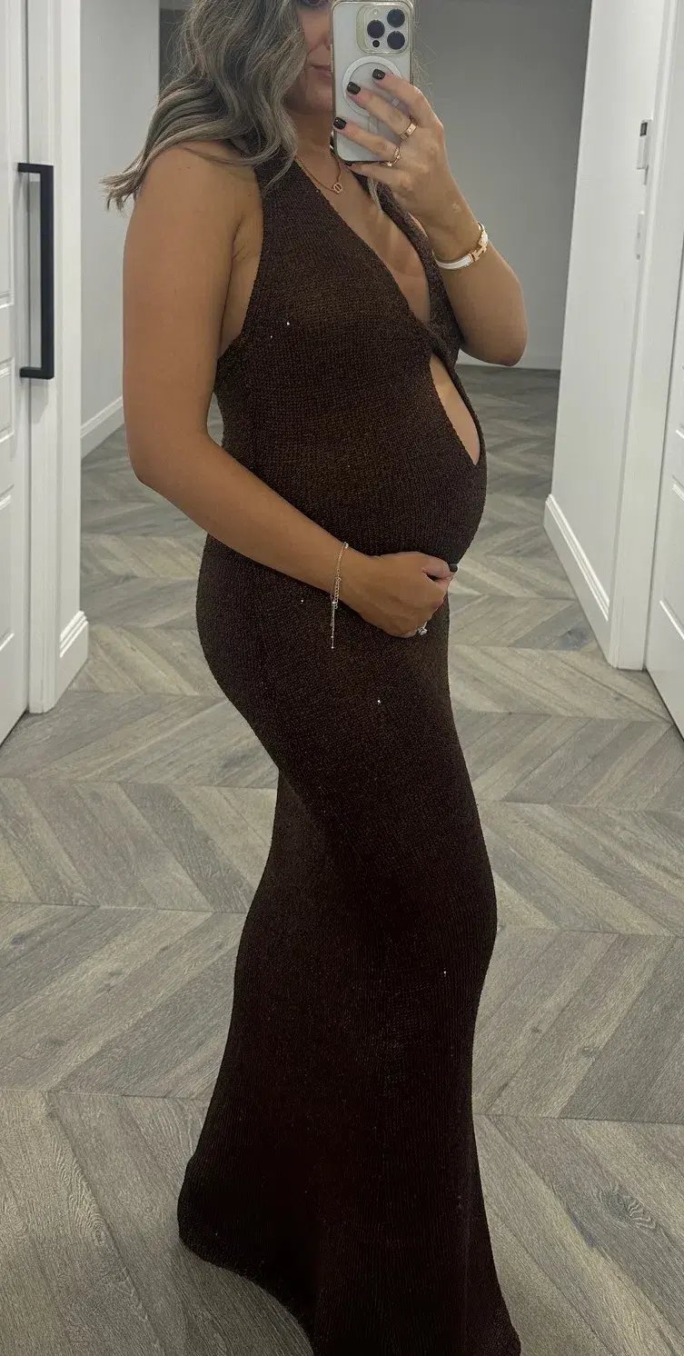 Bec and Bridge Brown Delfina Halter Midi Dress Size 10/M photo 8