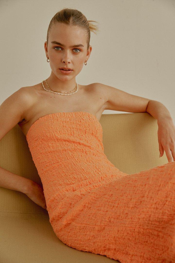 Ownley Petra Dress in Aperol Spritz photo 3