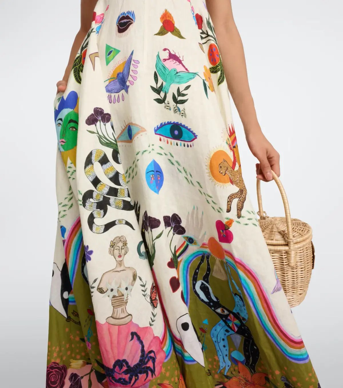 Alemais Evergreen Printed Maxi Sundress Multi Size 8 photo 4
