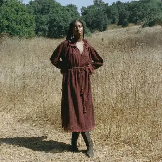Doen Persephone Dress Burgundy Size AU 8 photo 2