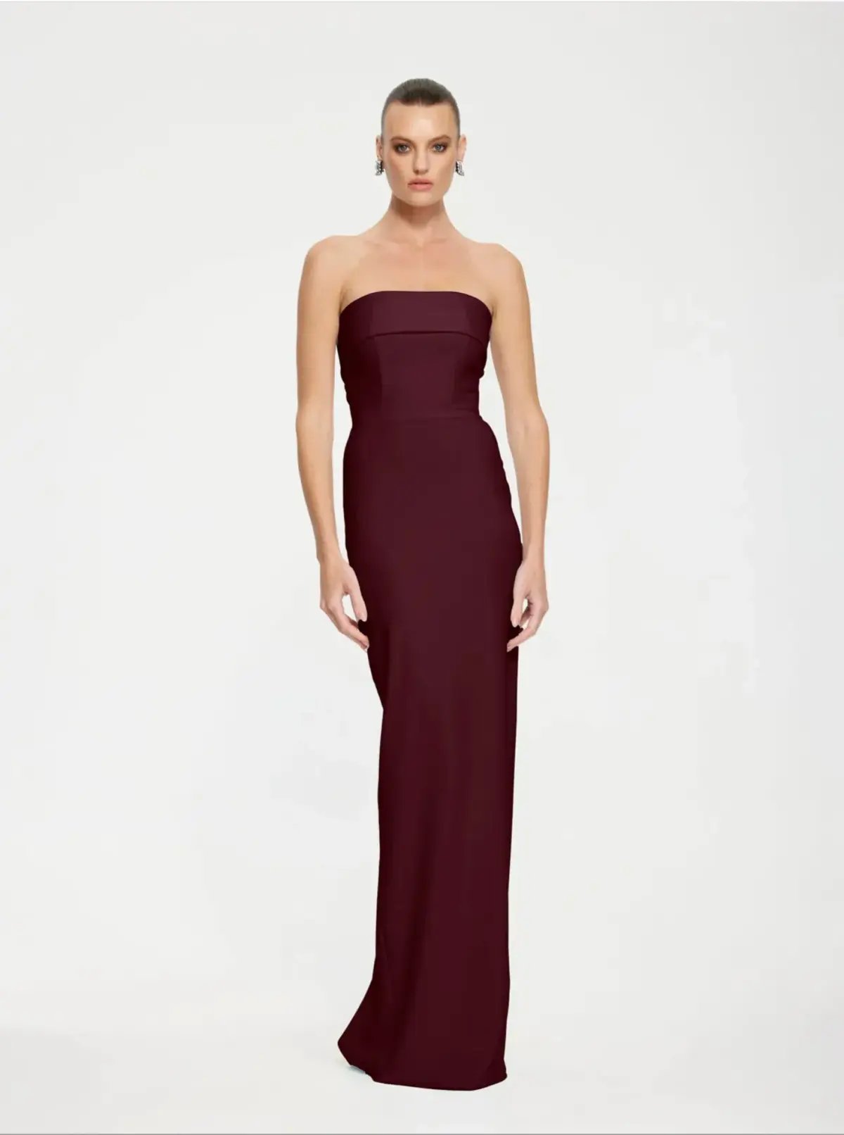 Effie Kats - MONROE GOWN - Wine - Size XS (6) photo 2