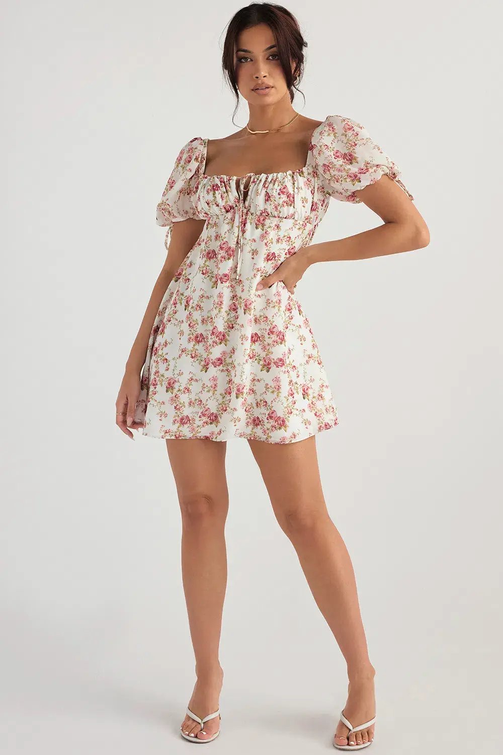 House of CB Princess Mini Dress Floral Size 8 photo 6