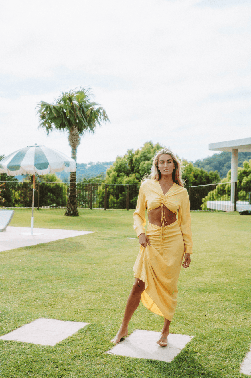 Christopher Esber Ruched Disconnect Shirt Dress photo 4
